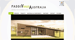 Desktop Screenshot of passivhausaustralia.com.au