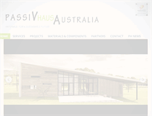 Tablet Screenshot of passivhausaustralia.com.au